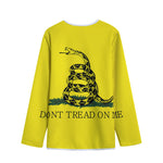 Don't Tread On Me Gadsden Flag Print Long Sleeve Short Coat