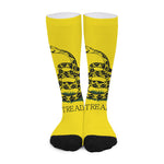 Don't Tread On Me Gadsden Flag Print Long Socks