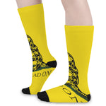 Don't Tread On Me Gadsden Flag Print Long Socks