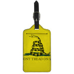 Don't Tread On Me Gadsden Flag Print Luggage Tag