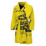 Don't Tread On Me Gadsden Flag Print Men's Bathrobe