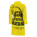 Don't Tread On Me Gadsden Flag Print Men's Bathrobe