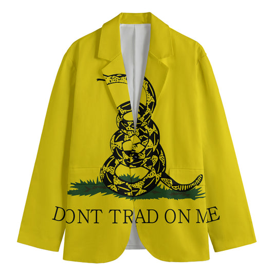 Don't Tread On Me Gadsden Flag Print Men's Blazer