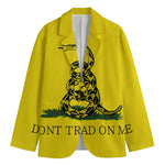 Don't Tread On Me Gadsden Flag Print Men's Blazer