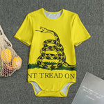 Don't Tread On Me Gadsden Flag Print Men's Bodysuit