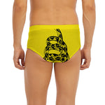 Don't Tread On Me Gadsden Flag Print Men's Briefs