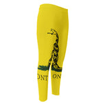 Don't Tread On Me Gadsden Flag Print Men's Compression Pants