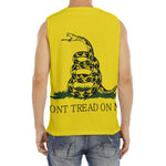 Don't Tread On Me Gadsden Flag Print Men's Fitness Tank Top