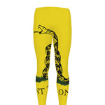 Don't Tread On Me Gadsden Flag Print Men's leggings