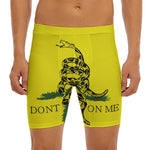 Don't Tread On Me Gadsden Flag Print Men's Long Boxer Briefs