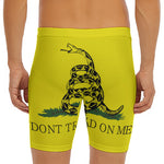 Don't Tread On Me Gadsden Flag Print Men's Long Boxer Briefs