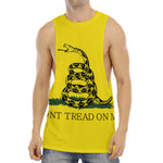 Don't Tread On Me Gadsden Flag Print Men's Muscle Tank Top