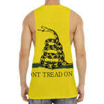 Don't Tread On Me Gadsden Flag Print Men's Muscle Tank Top