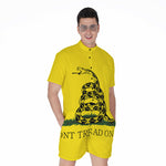 Don't Tread On Me Gadsden Flag Print Men's Rompers