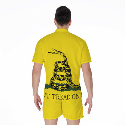 Don't Tread On Me Gadsden Flag Print Men's Rompers