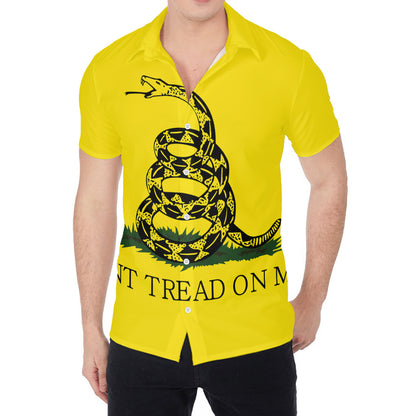 Don't Tread On Me Gadsden Flag Print Men's Shirt