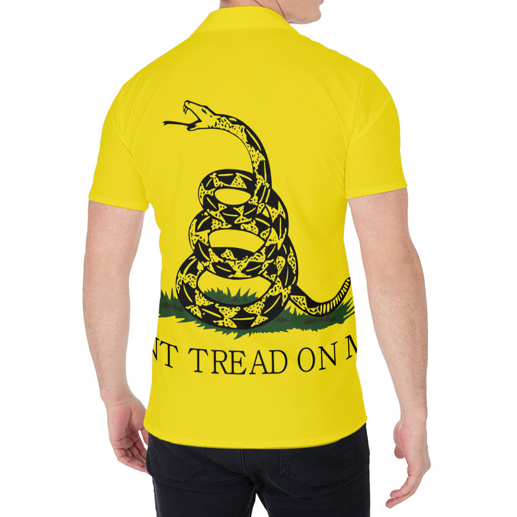 Don't Tread On Me Gadsden Flag Print Men's Shirt