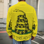 Don't Tread On Me Gadsden Flag Print Men's Shirt Jacket