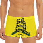Don't Tread On Me Gadsden Flag Print Men's Short Boxer Briefs