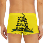 Don't Tread On Me Gadsden Flag Print Men's Short Boxer Briefs