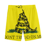Don't Tread On Me Gadsden Flag Print Men's Sports Shorts