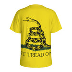 Don't Tread On Me Gadsden Flag Print Men's Sports T-Shirt