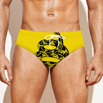 Don't Tread On Me Gadsden Flag Print Men's Swim Briefs