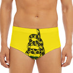 Don't Tread On Me Gadsden Flag Print Men's Triangle Swim Briefs