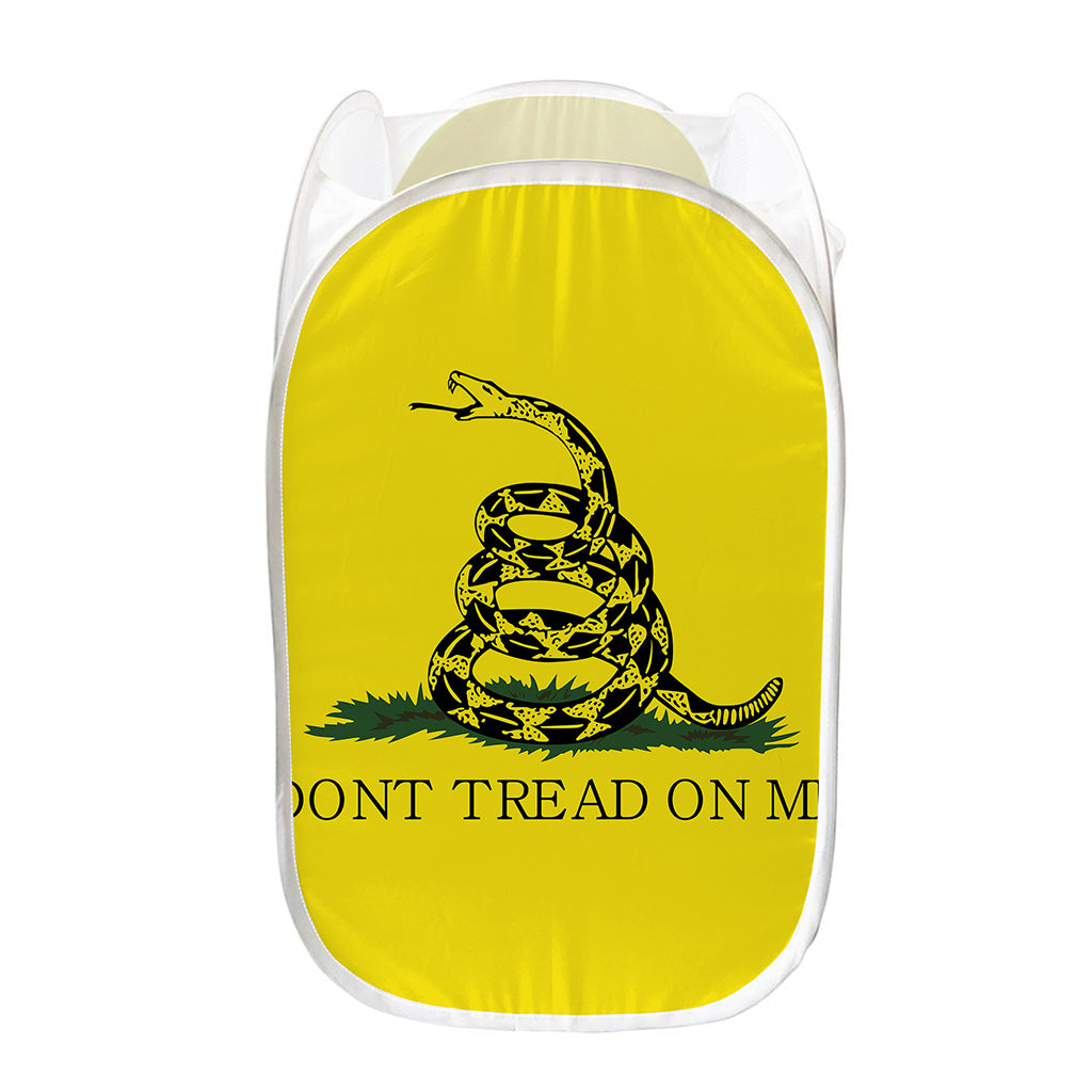 Don't Tread On Me Gadsden Flag Print Mesh Laundry Hamper