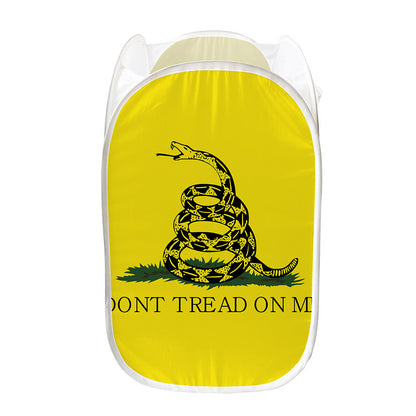 Don't Tread On Me Gadsden Flag Print Mesh Laundry Hamper
