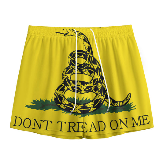 Don't Tread On Me Gadsden Flag Print Mesh Shorts