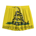 Don't Tread On Me Gadsden Flag Print Mesh Shorts