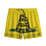 Don't Tread On Me Gadsden Flag Print Mesh Shorts