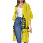 Don't Tread On Me Gadsden Flag Print Open Front Beach Cover Up