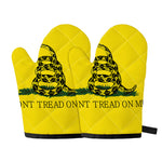 Don't Tread On Me Gadsden Flag Print Oven Mitts