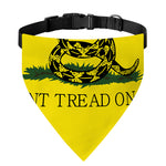 Don't Tread On Me Gadsden Flag Print Over The Collar Dog Bandana