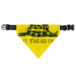 Don't Tread On Me Gadsden Flag Print Over The Collar Dog Bandana