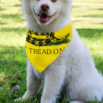 Don't Tread On Me Gadsden Flag Print Over The Collar Dog Bandana