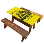 Don't Tread On Me Gadsden Flag Print Picnic Table Cover