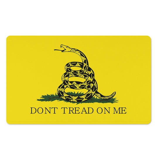Don't Tread On Me Gadsden Flag Print Polyester Doormat
