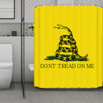 Don't Tread On Me Gadsden Flag Print Polyester Shower Curtain