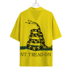 Don't Tread On Me Gadsden Flag Print Rayon Hawaiian Shirt