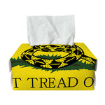 Don't Tread On Me Gadsden Flag Print Rectangle Tissue Box Cover