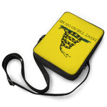 Don't Tread On Me Gadsden Flag Print Rectangular Crossbody Bag