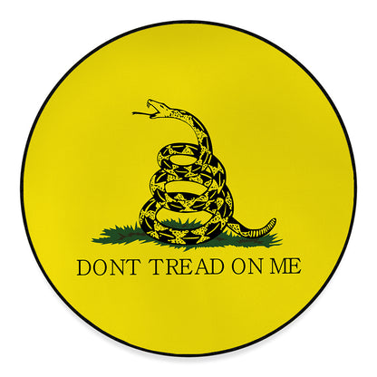 Don't Tread On Me Gadsden Flag Print Round Floor Mat