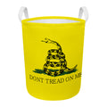Don't Tread On Me Gadsden Flag Print Round Laundry Basket