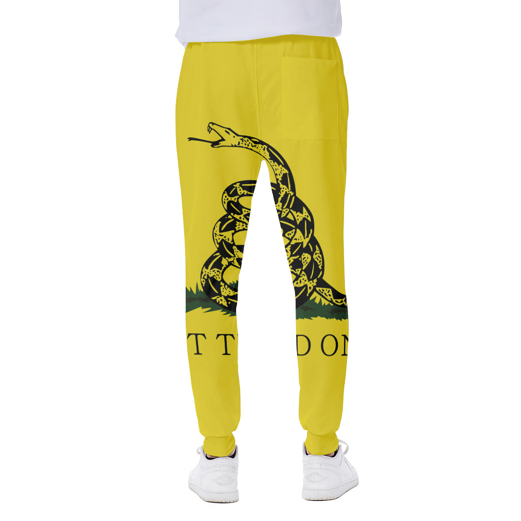 Don't Tread On Me Gadsden Flag Print Scuba Joggers
