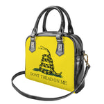 Don't Tread On Me Gadsden Flag Print Shoulder Handbag