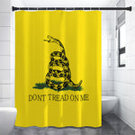 Don't Tread On Me Gadsden Flag Print Shower Curtain