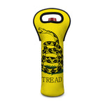 Don't Tread On Me Gadsden Flag Print Single Neoprene Wine Tote